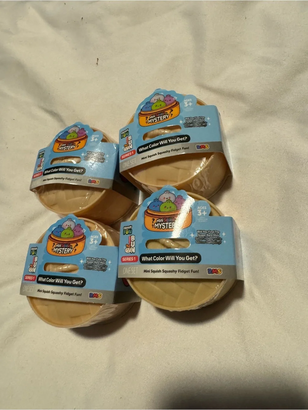 Viral Mini Squishy Mystery Squishy Fidget - Blue lot of 4x